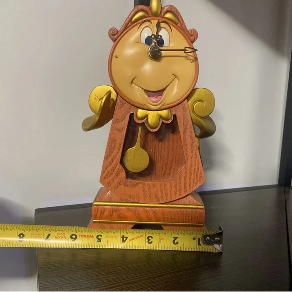 Disney Cogsworth Clock Beauty & The Beast Working Condition - Picture 7 of 7